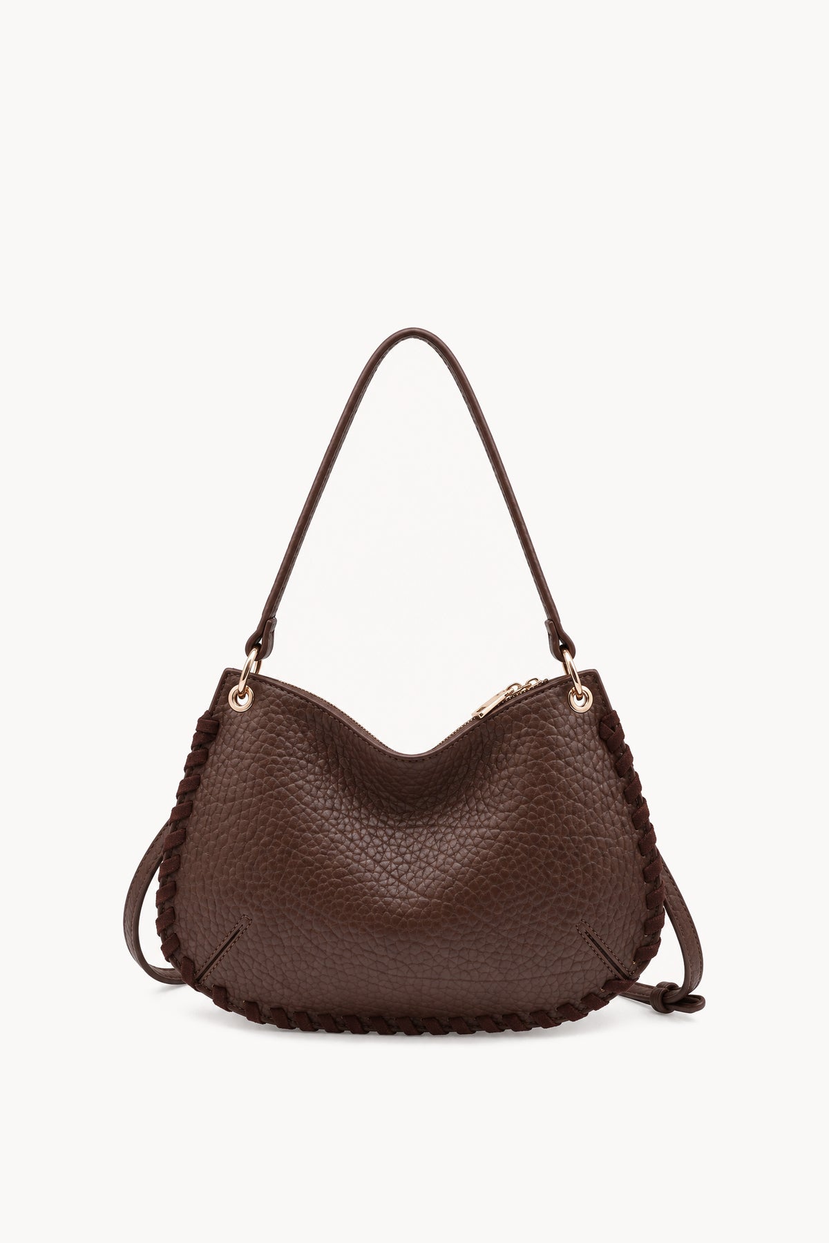 Kassandra & Co Borsa a spalla con cuciture decorative