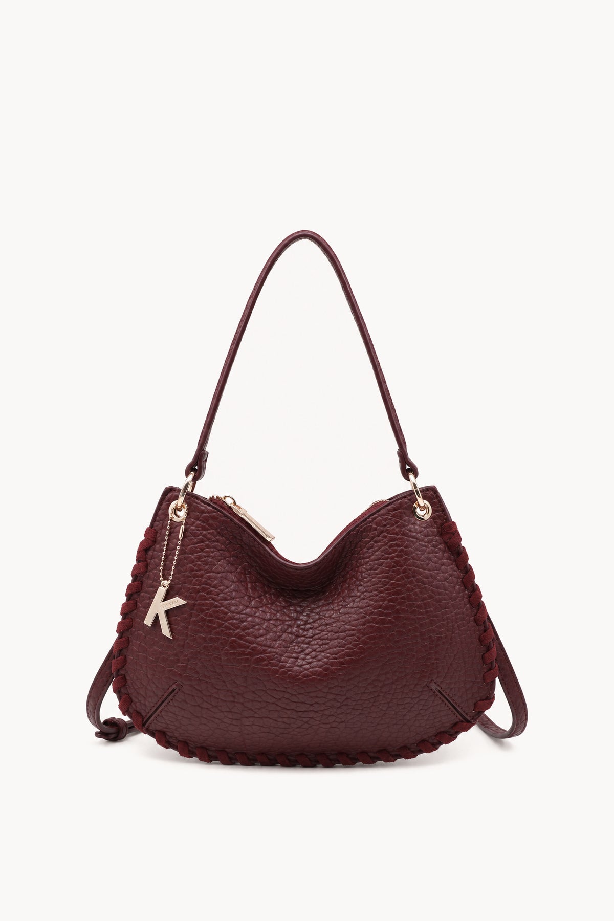 Kassandra & Co Borsa a spalla con cuciture decorative