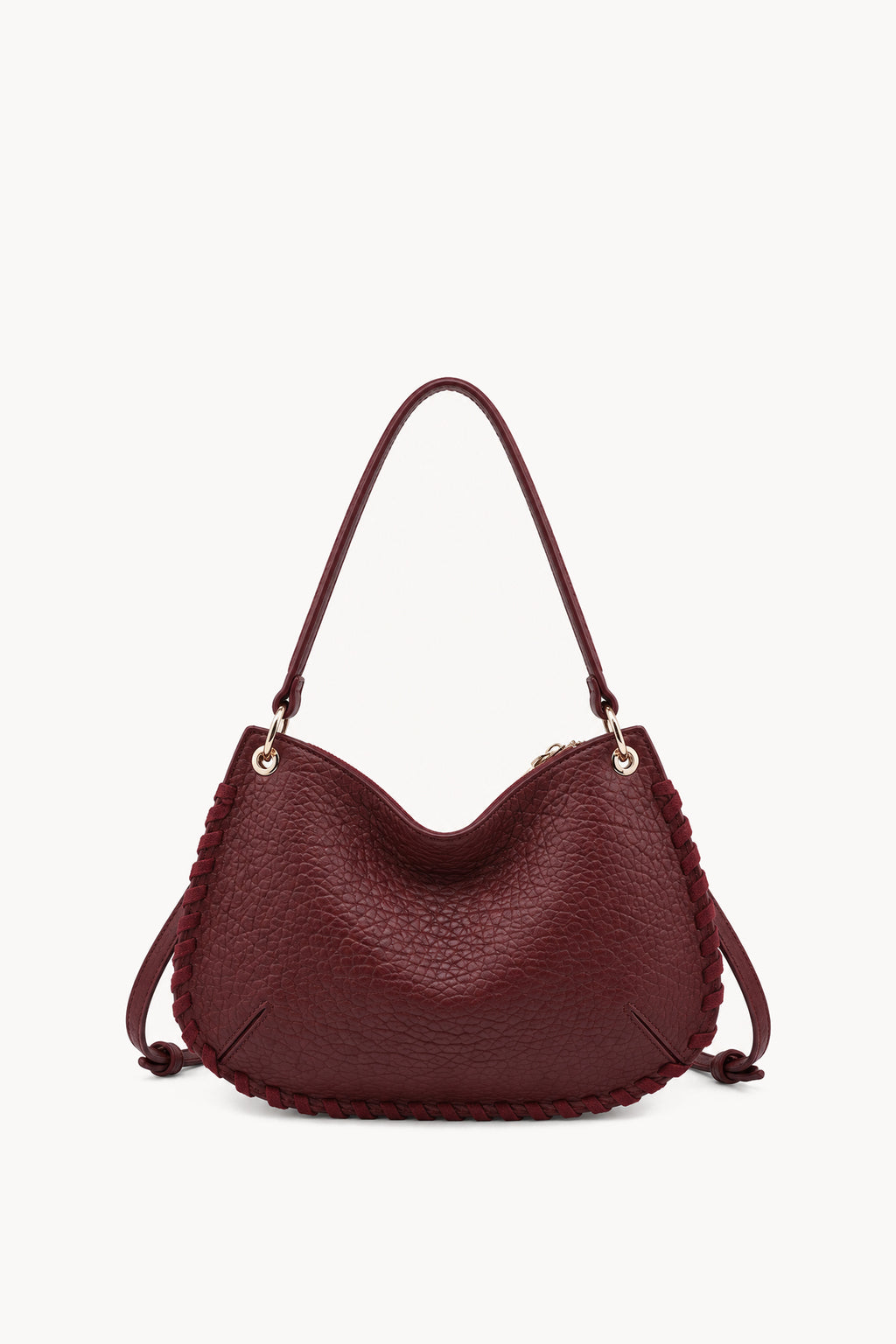 Kassandra & Co Borsa a spalla con cuciture decorative