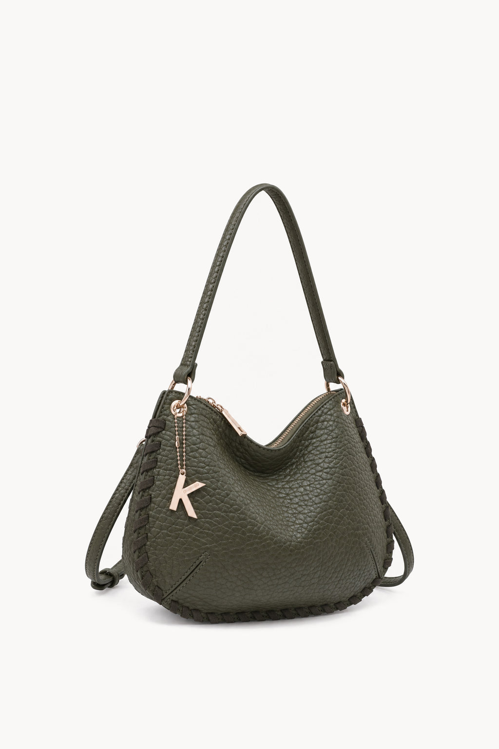 Kassandra & Co Borsa a spalla con cuciture decorative