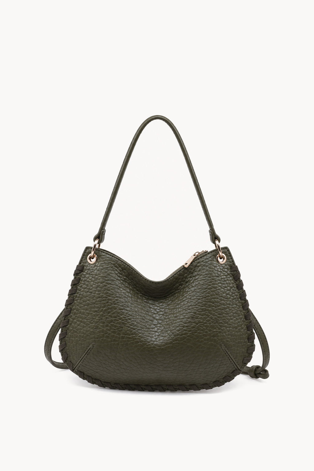 Kassandra & Co Borsa a spalla con cuciture decorative