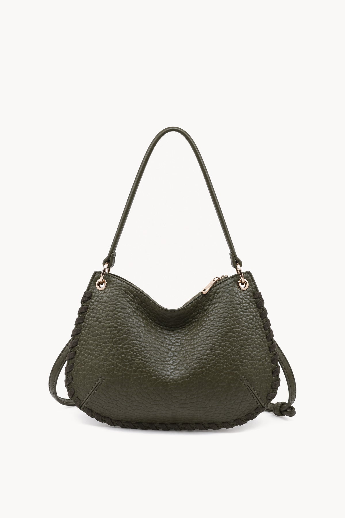 Kassandra & Co Borsa a spalla con cuciture decorative