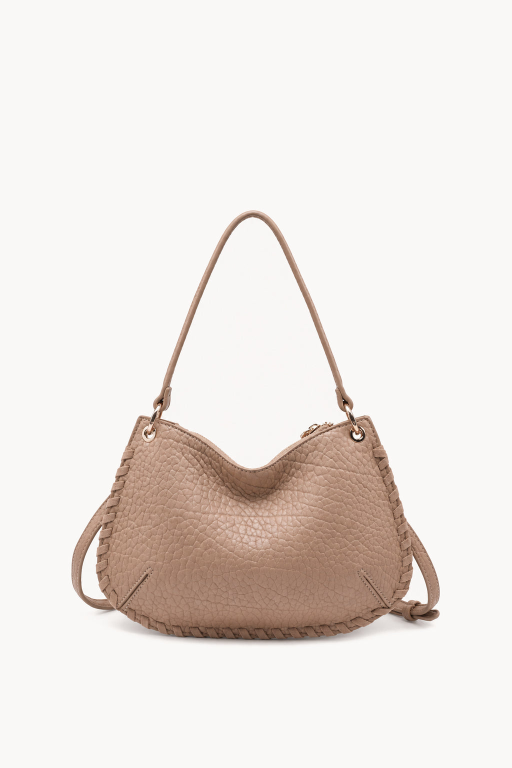 Kassandra & Co Borsa a spalla con cuciture decorative