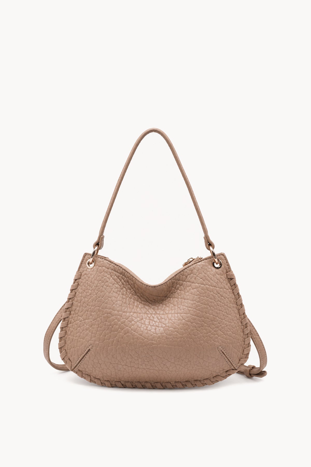 Kassandra & Co Borsa a spalla con cuciture decorative