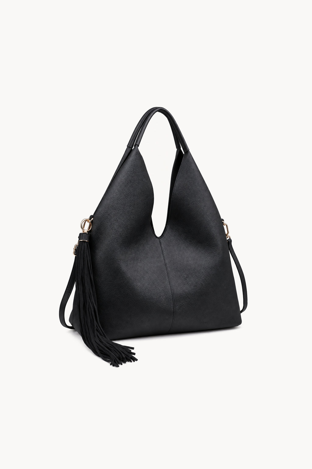 Borsa hobo con lunga nappa