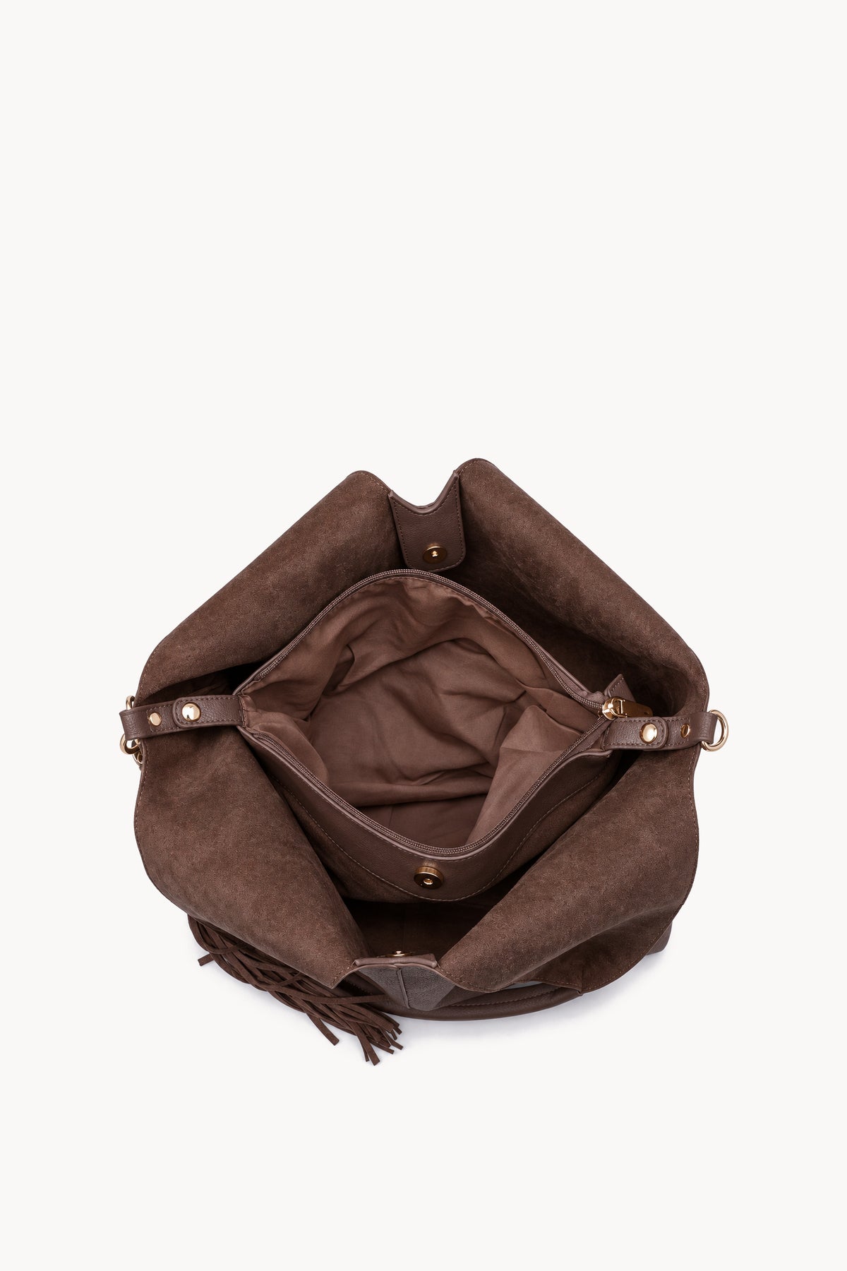 Borsa hobo con lunga nappa