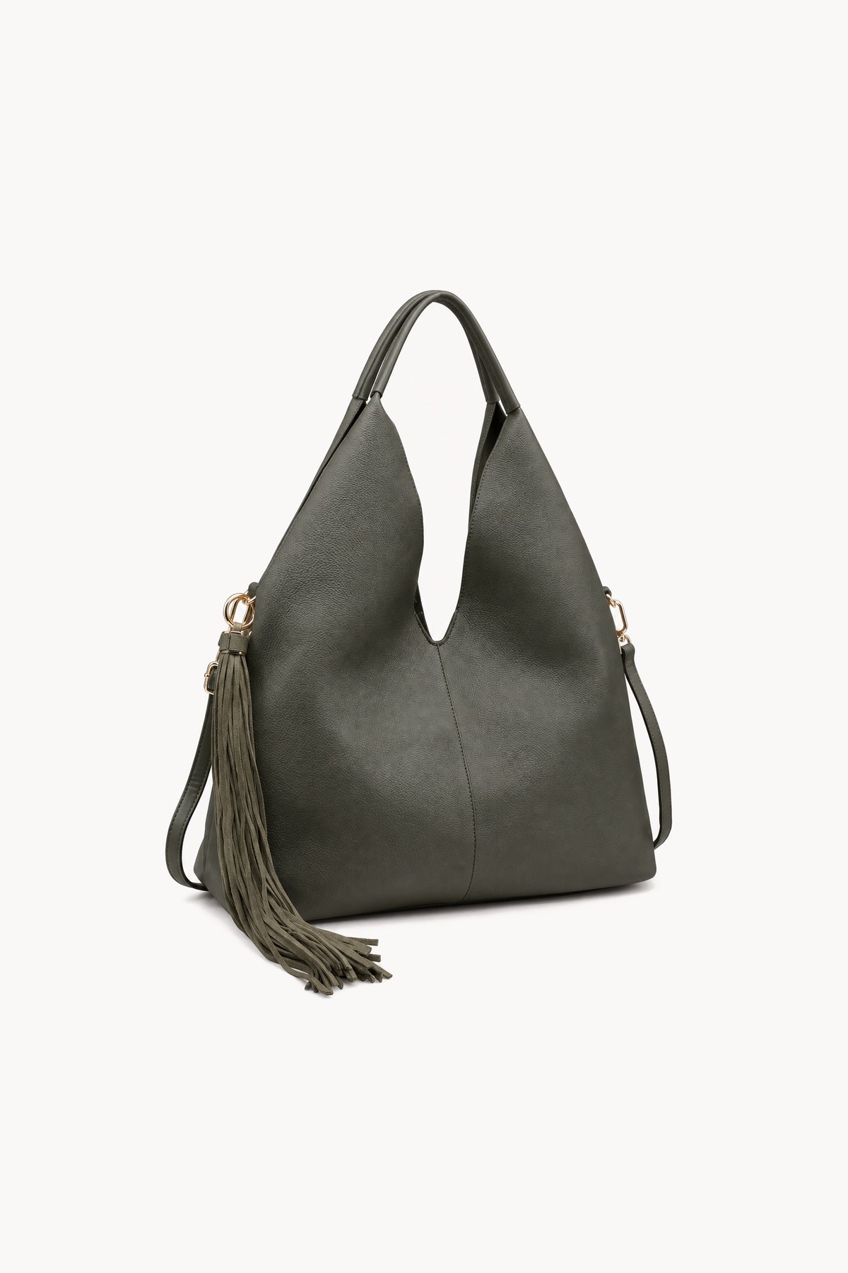 Borsa hobo con lunga nappa
