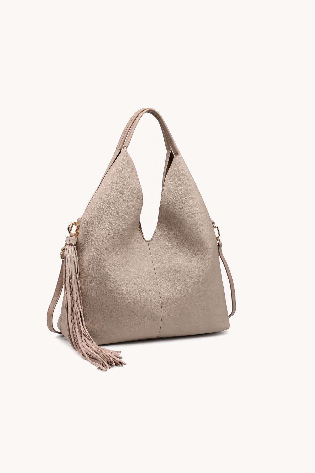 Borsa hobo con lunga nappa