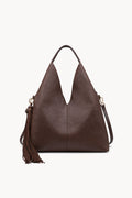 Borsa hobo con lunga nappa Brown