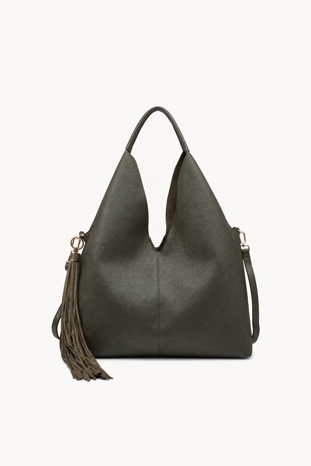 Borsa hobo con lunga nappa