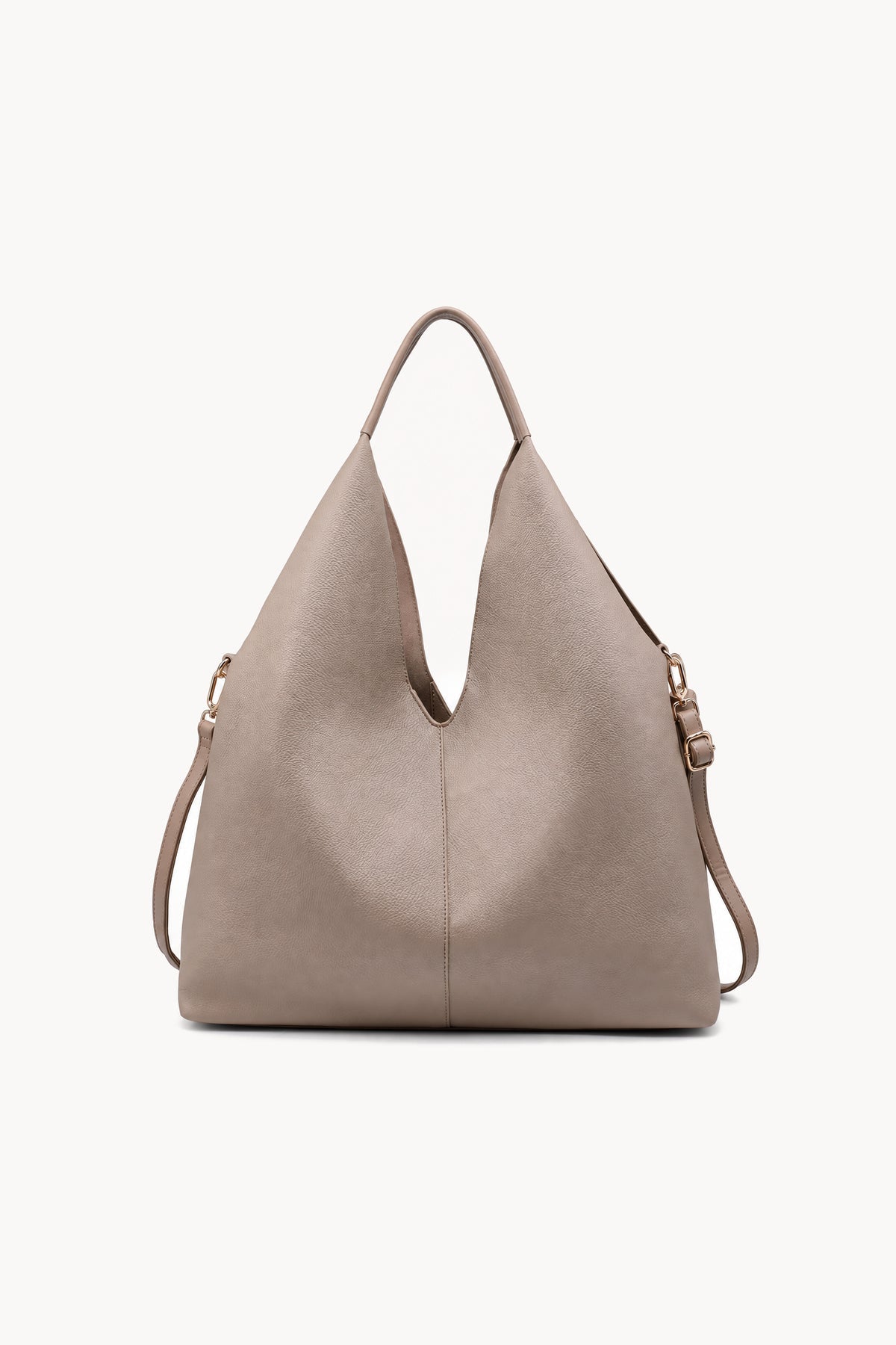 Borsa hobo con lunga nappa Khaki