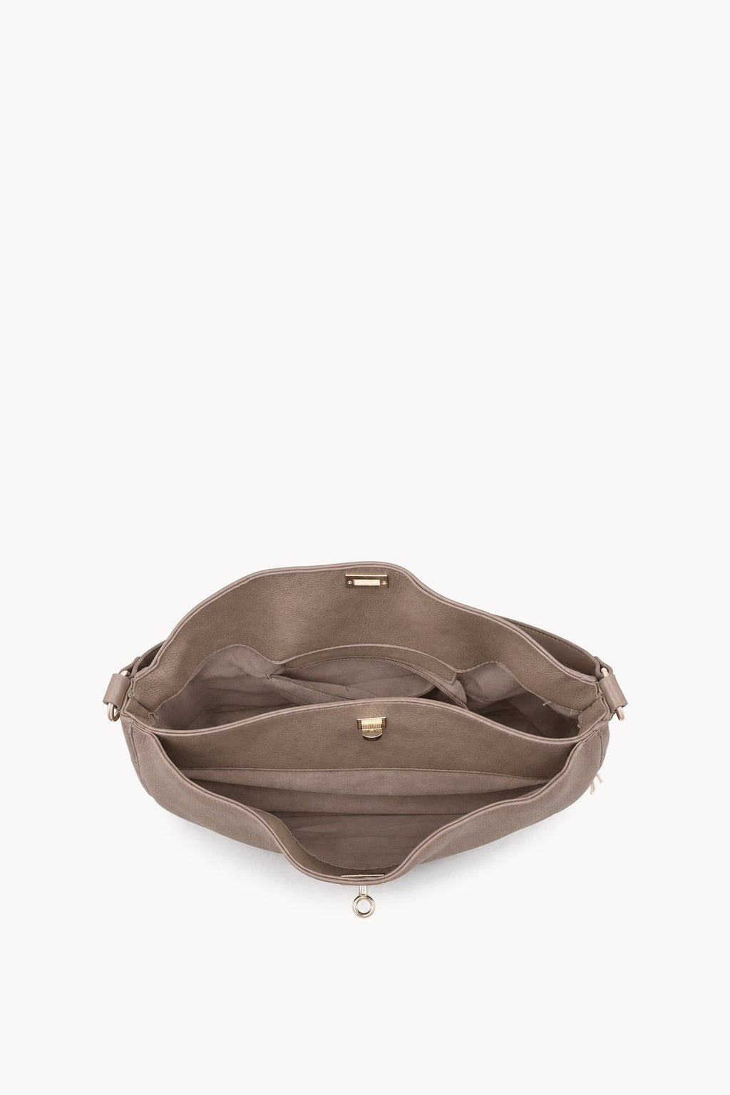 Borsa a spalla morbida con dettaglio annodato Taupe