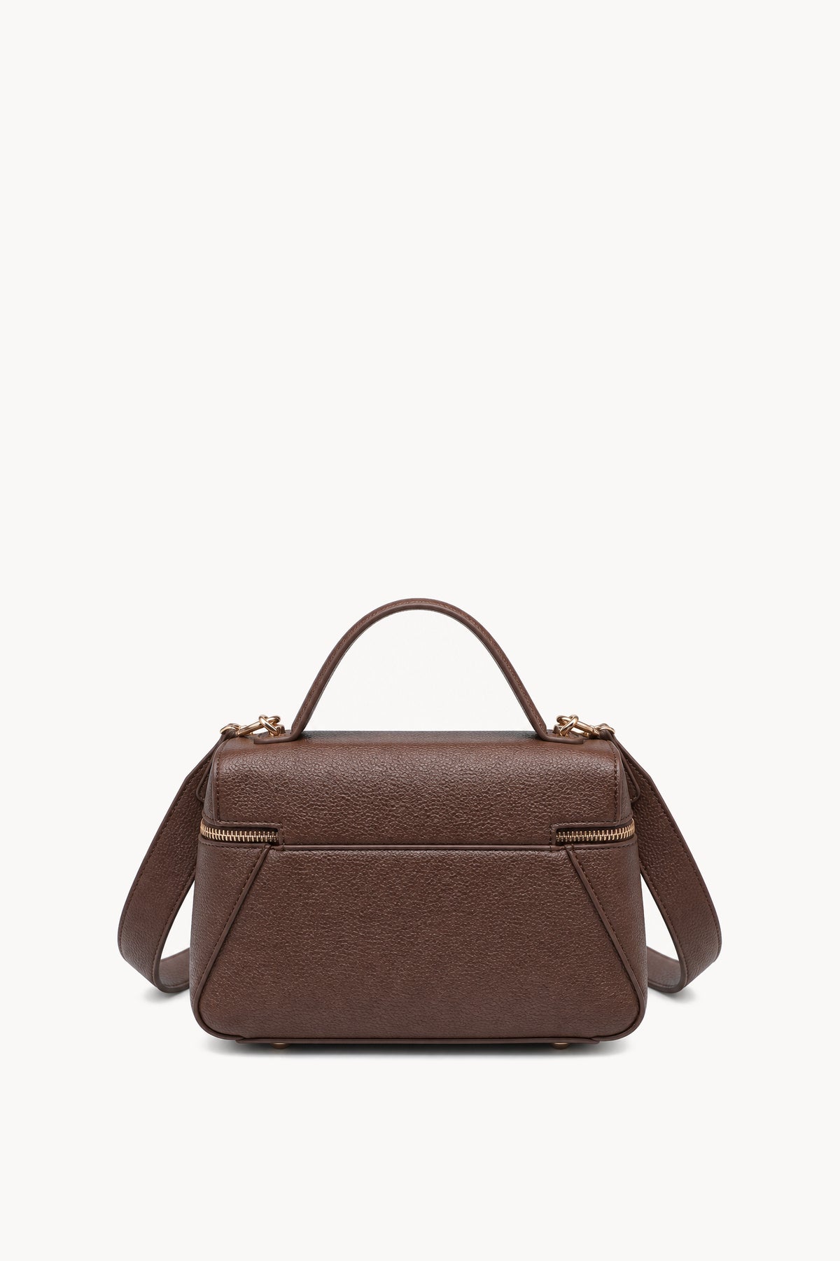 Borsa a mano effetto scamosciato con doppia zip