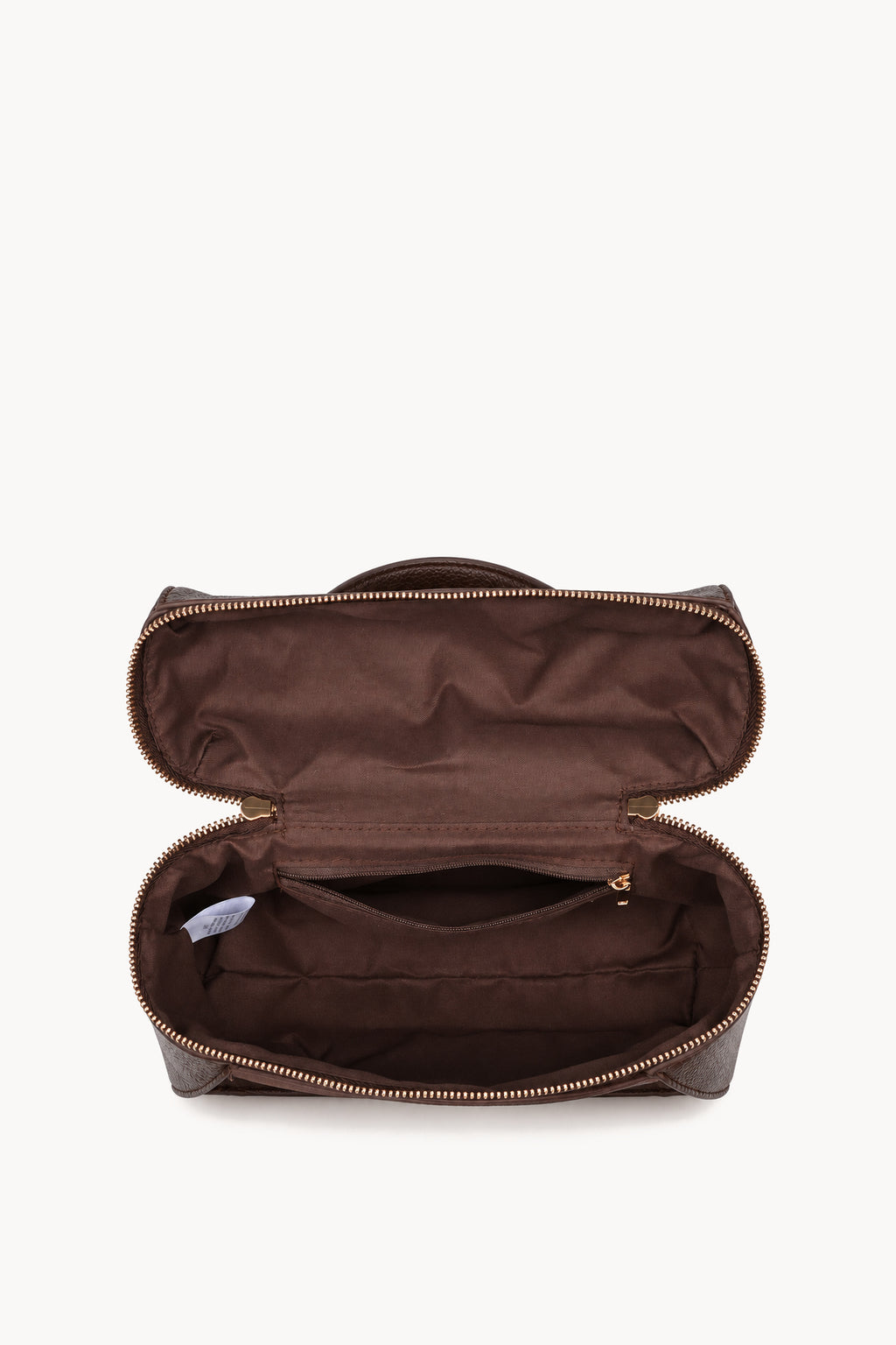 Borsa a mano effetto scamosciato con doppia zip