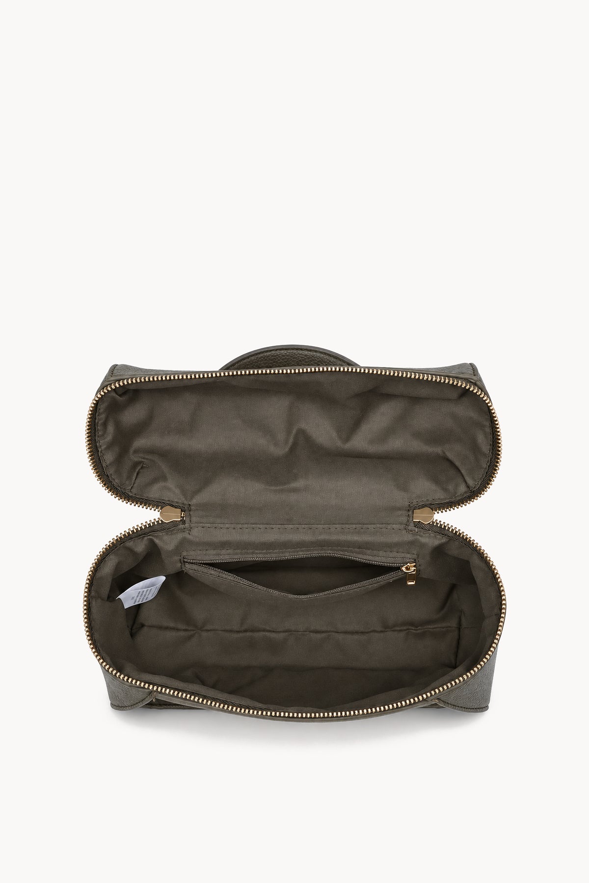 Borsa a mano effetto scamosciato con doppia zip