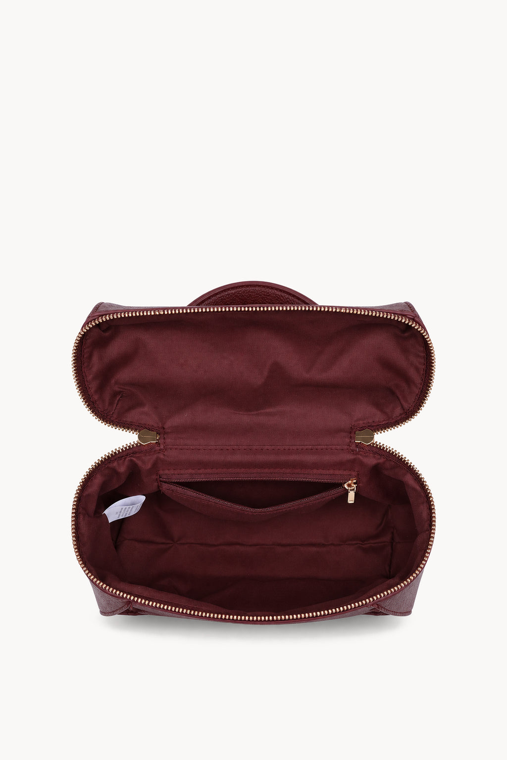 Borsa a mano effetto scamosciato con doppia zip