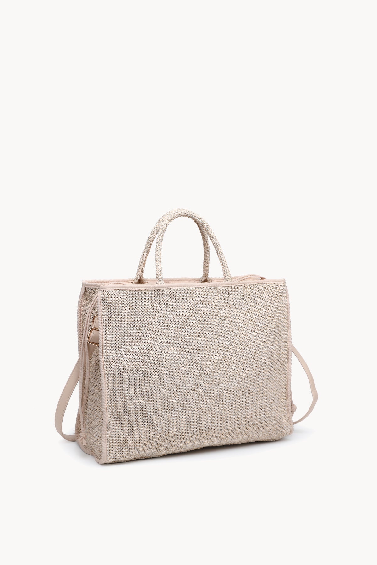 KASSANDRA The Portofino – Beige Woven Tote Bag