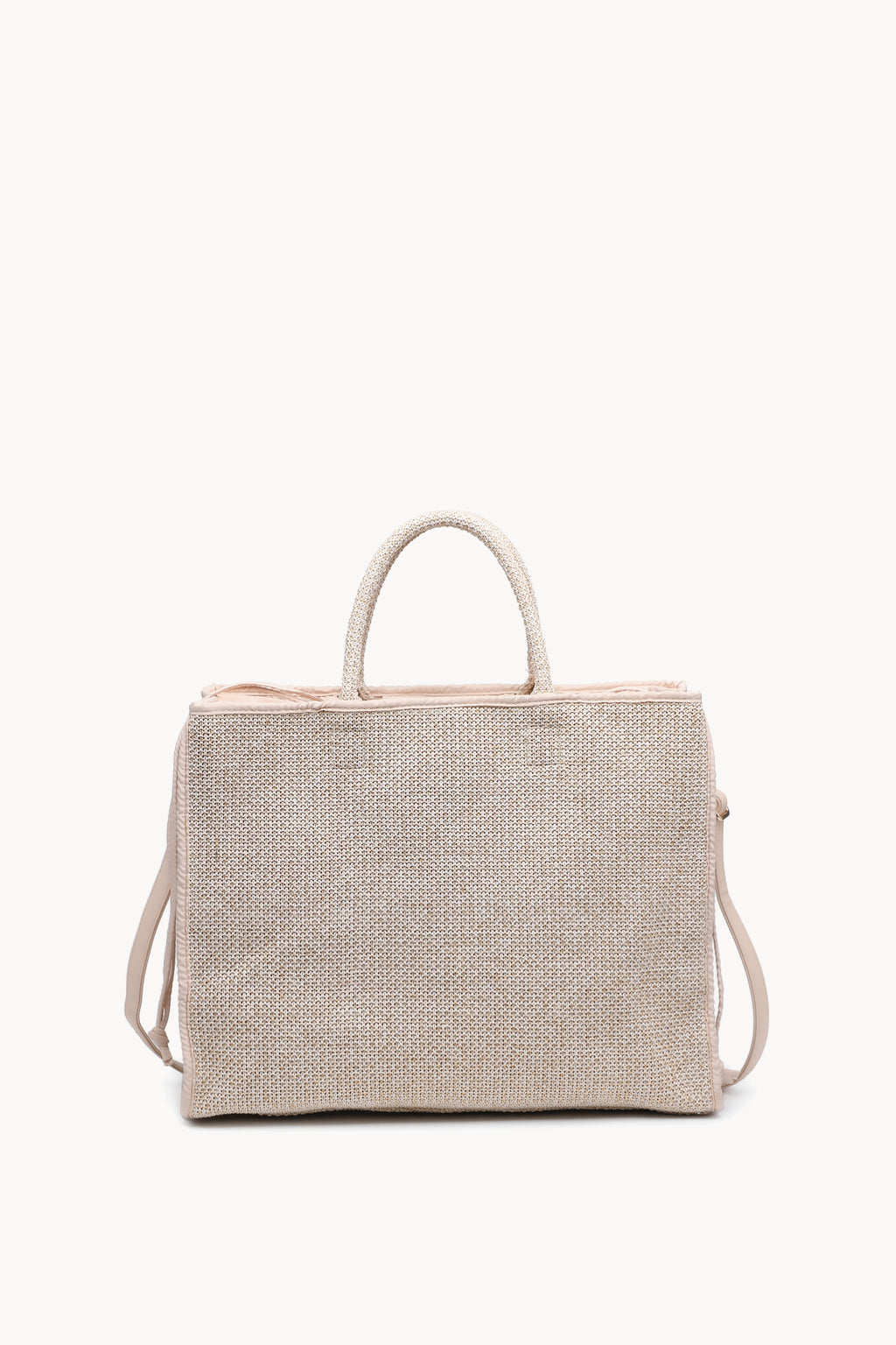 KASSANDRA The Portofino – Beige Woven Tote Bag