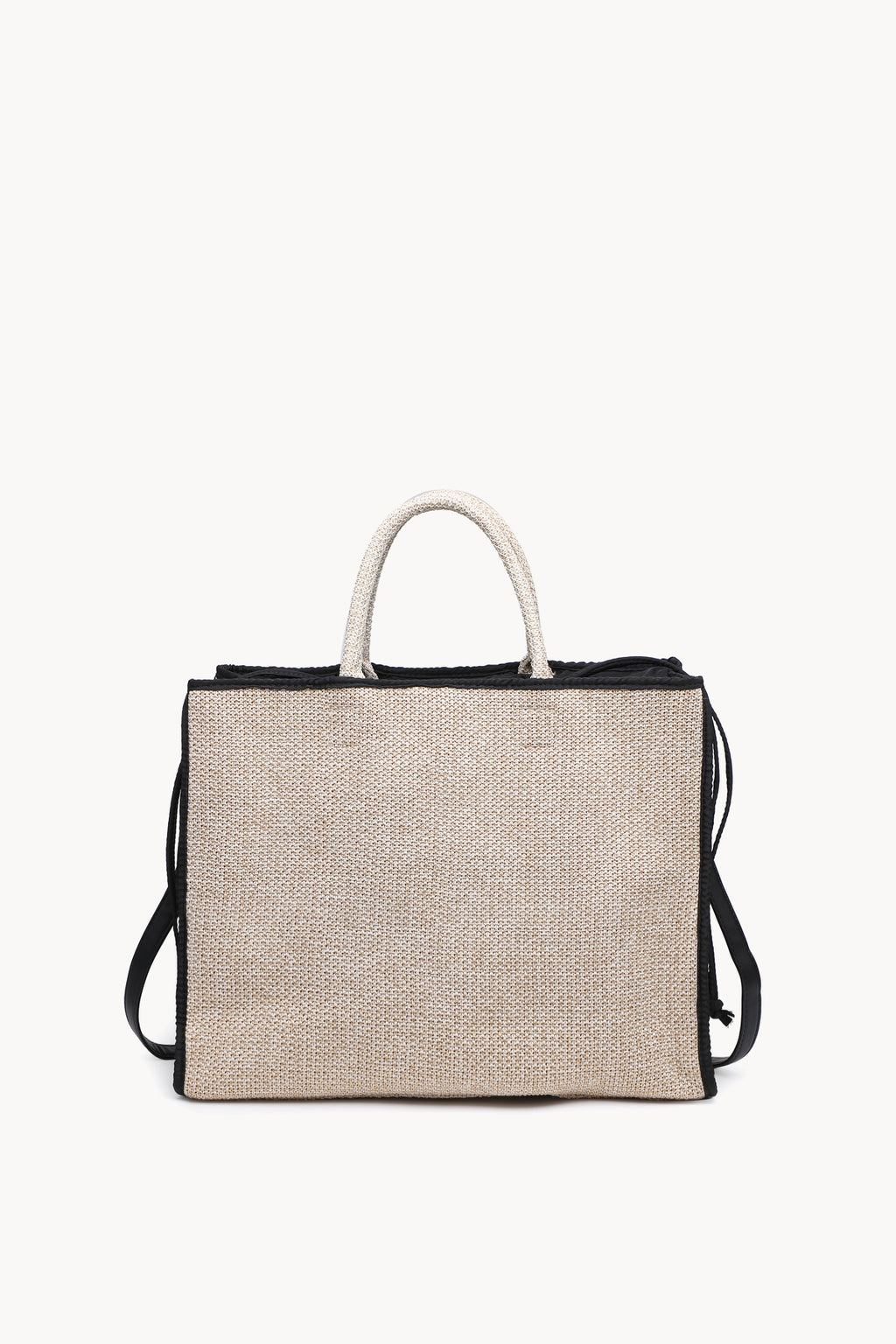 KASSANDRA The Portofino – Black Woven Tote Bag