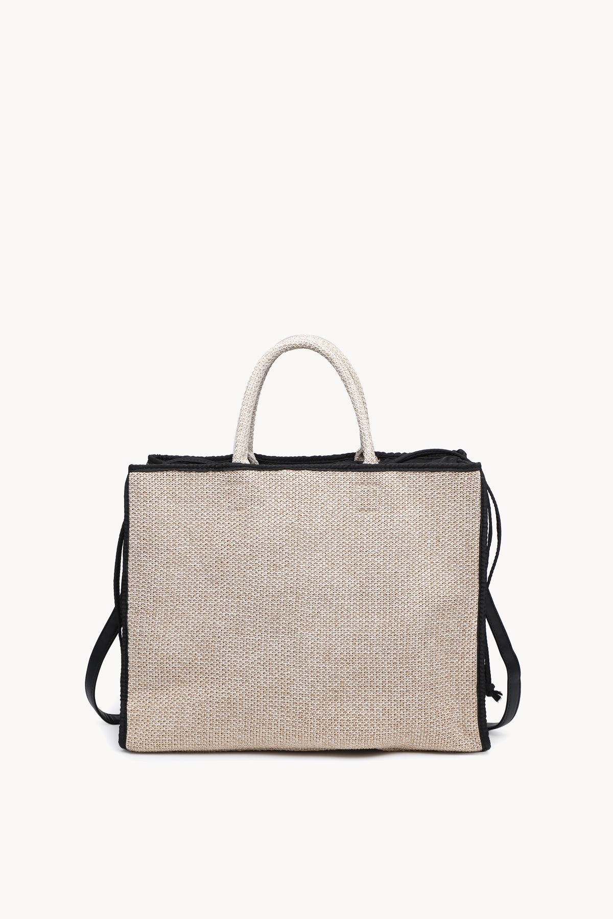 KASSANDRA The Portofino – Black Woven Tote Bag