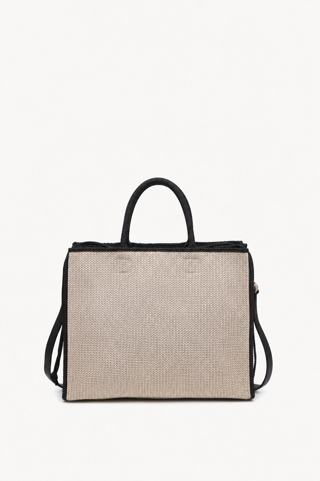 KASSANDRA The Portofino – Black Woven Tote Bag