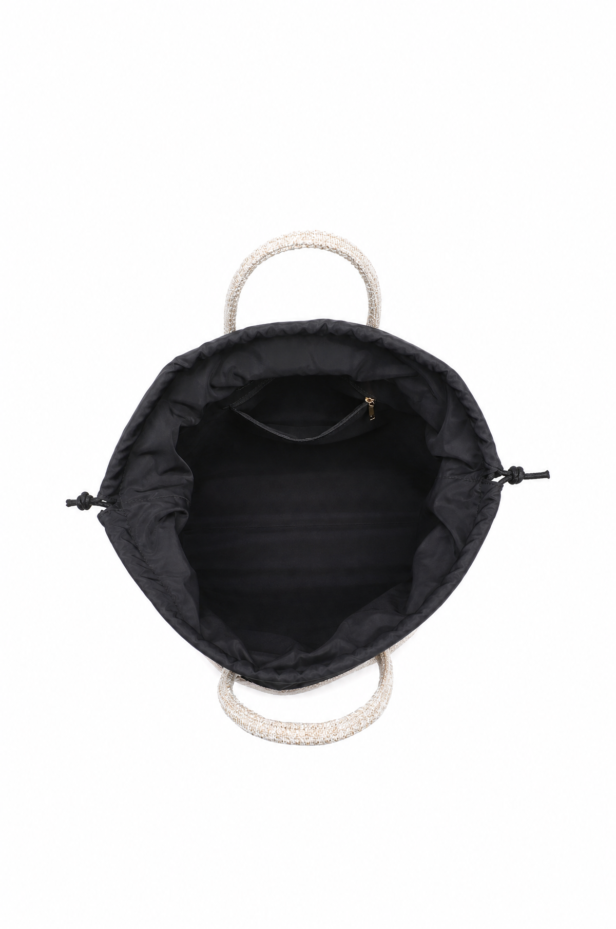 KASSANDRA The Portofino – Black Woven Tote Bag