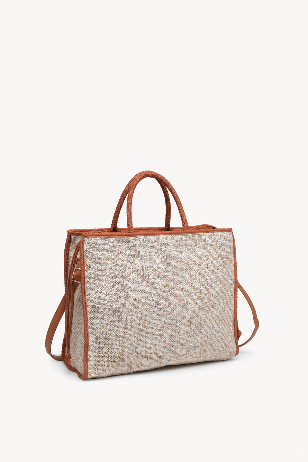 KASSANDRA The Portofino – Brown Woven Tote Bag