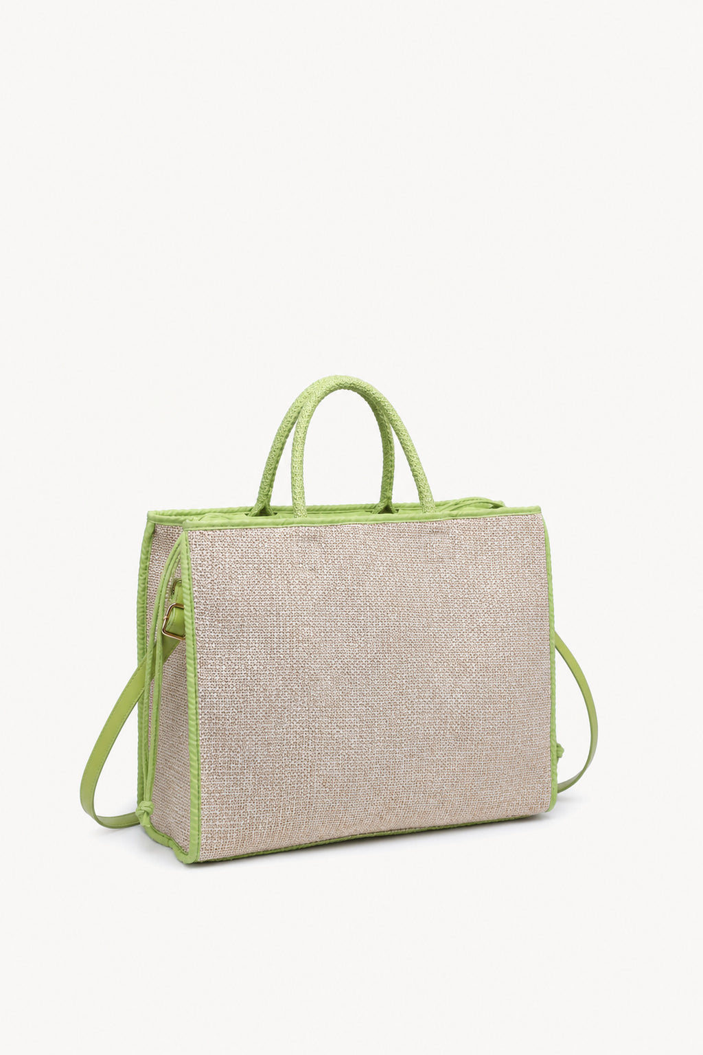 KASSANDRA The Portofino – Green Woven Tote Bag