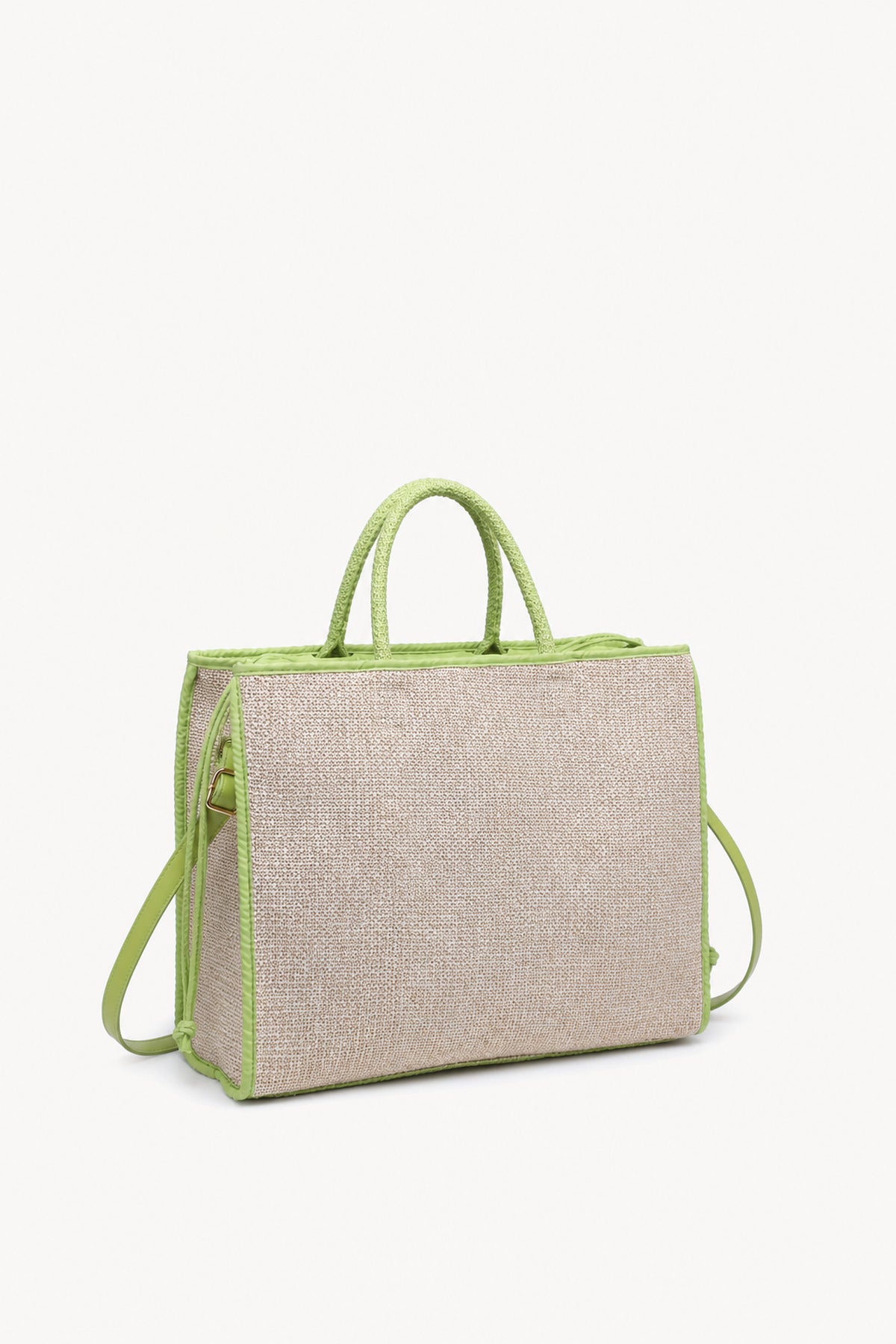 KASSANDRA The Portofino – Green Woven Tote Bag