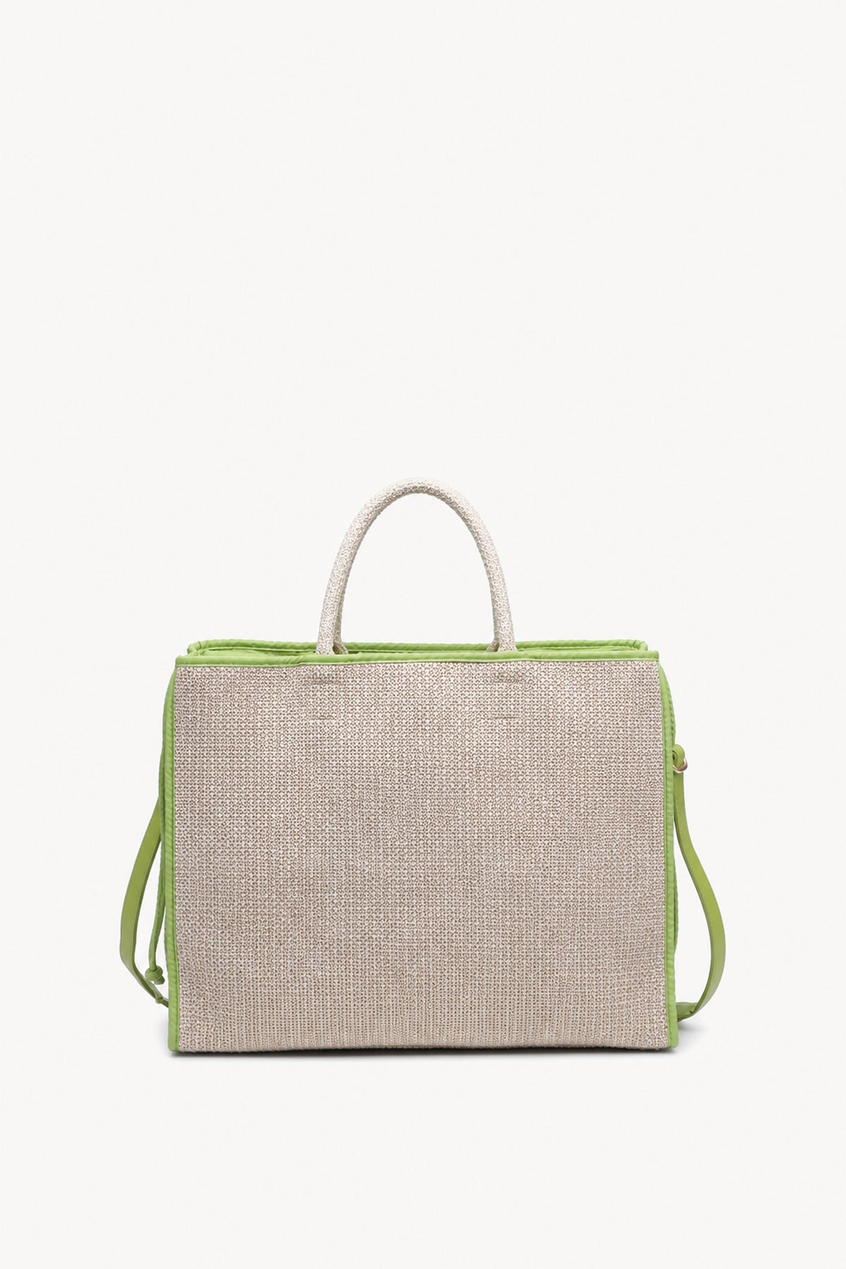 KASSANDRA The Portofino – Green Woven Tote Bag