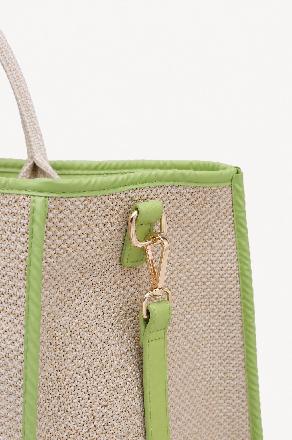 KASSANDRA The Portofino – Green Woven Tote Bag
