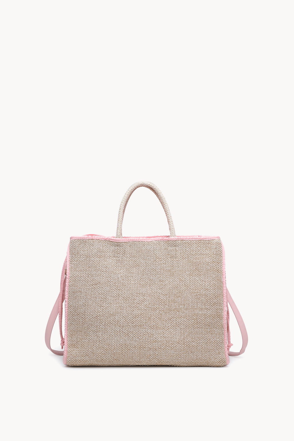 KASSANDRA The Portofino – Pink Woven Tote Bag