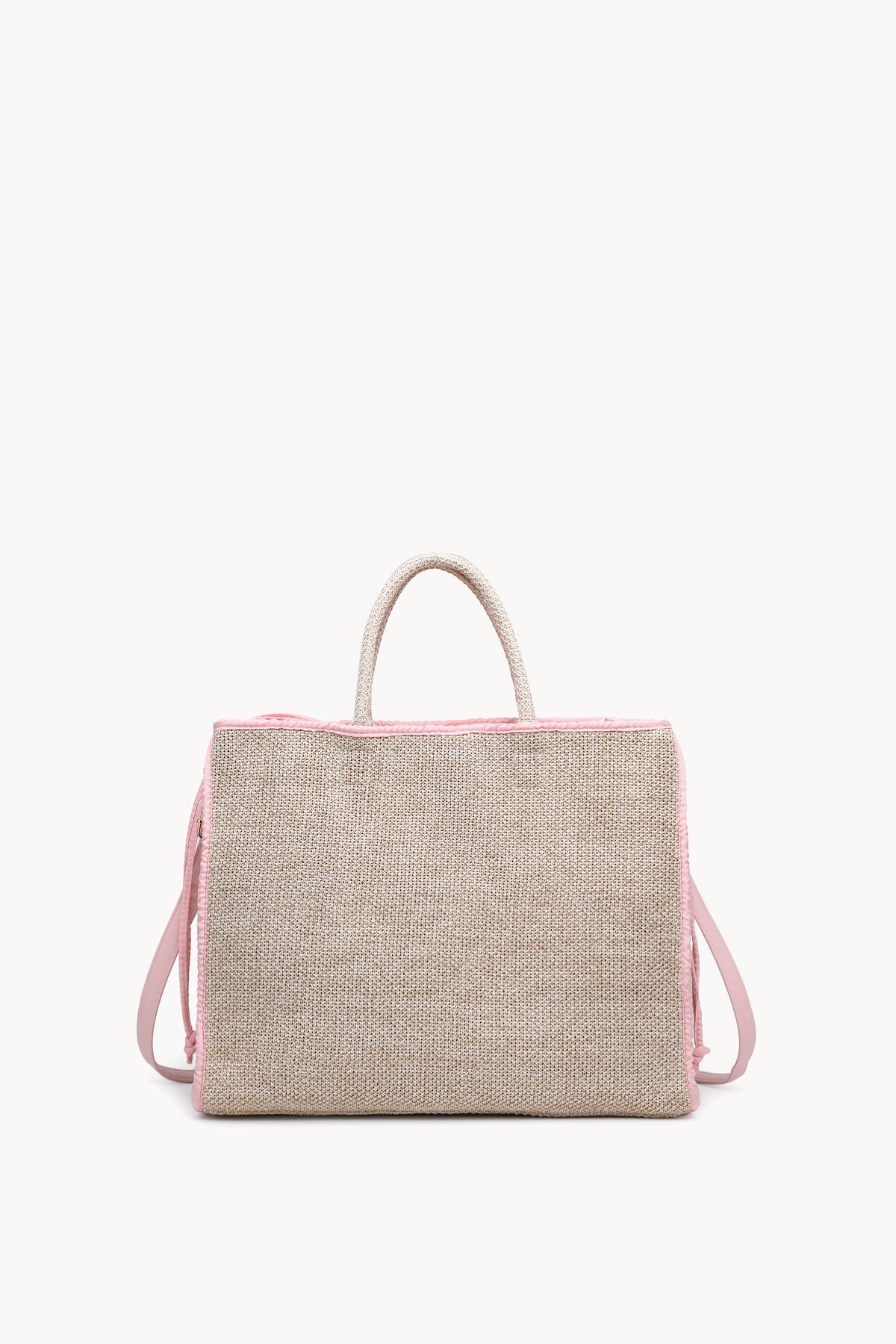 KASSANDRA The Portofino – Pink Woven Tote Bag