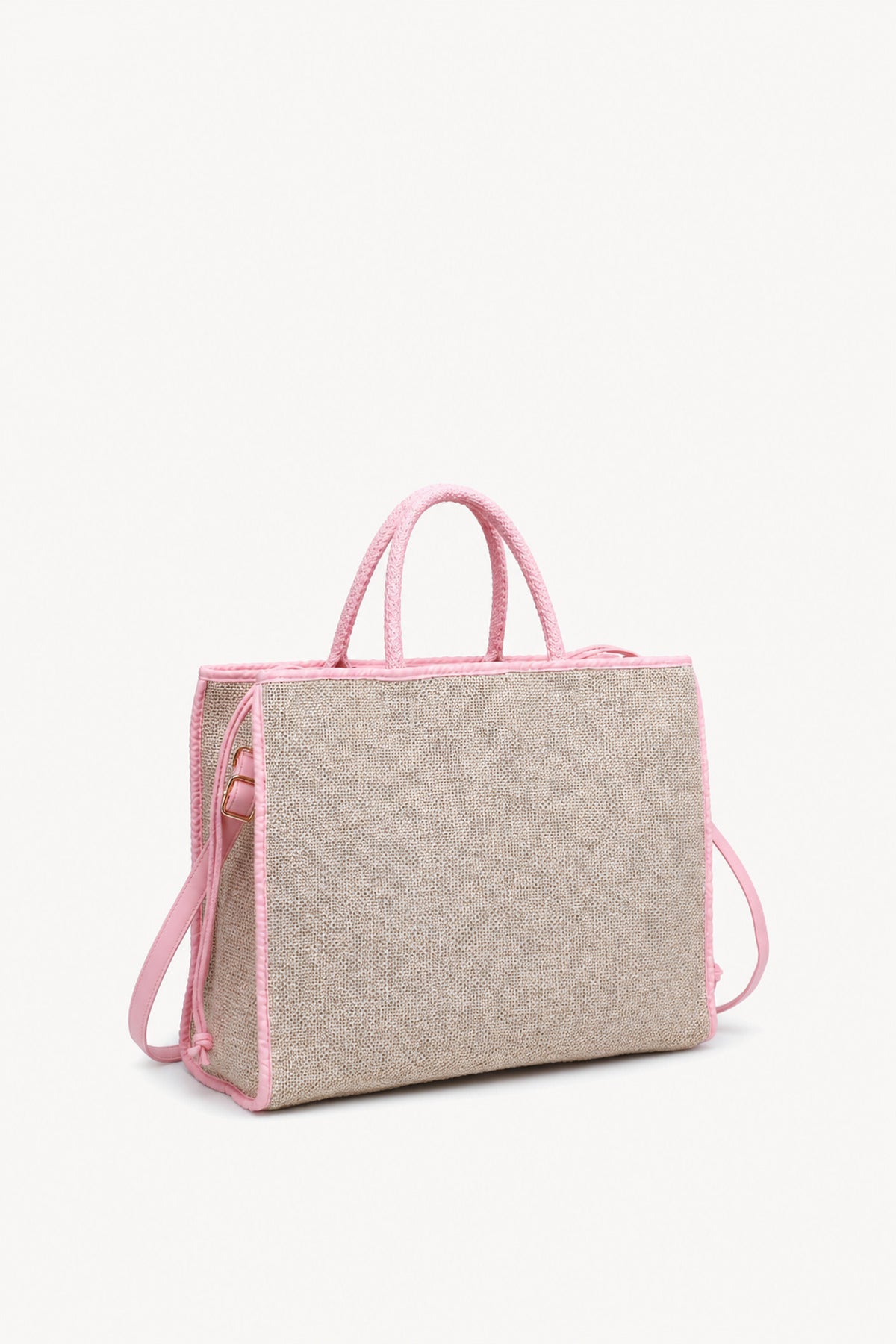KASSANDRA The Portofino – Pink Woven Tote Bag