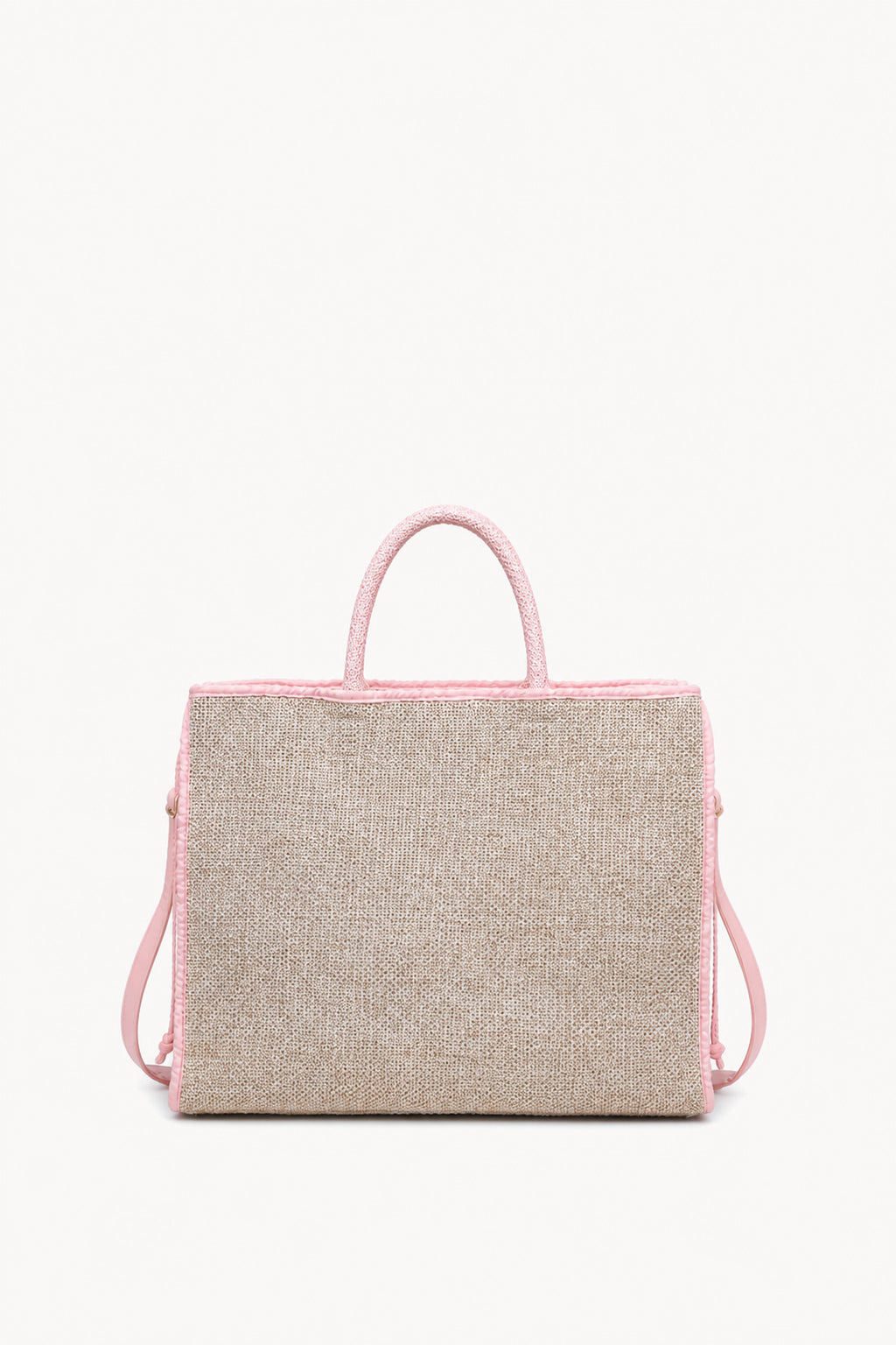 KASSANDRA The Portofino – Pink Woven Tote Bag