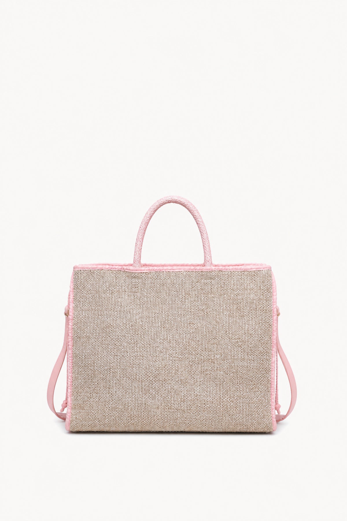 KASSANDRA The Portofino – Pink Woven Tote Bag