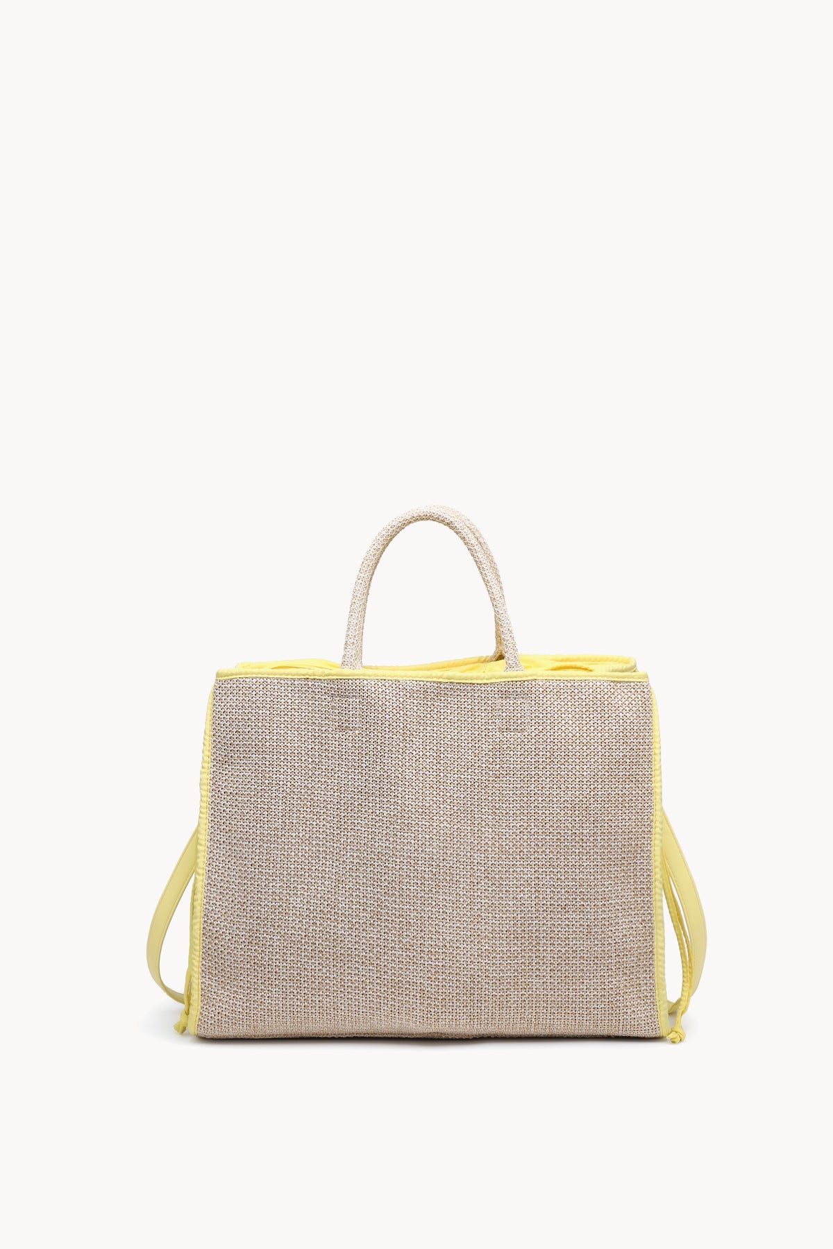 KASSANDRA The Portofino – Yellow Woven Tote Bag