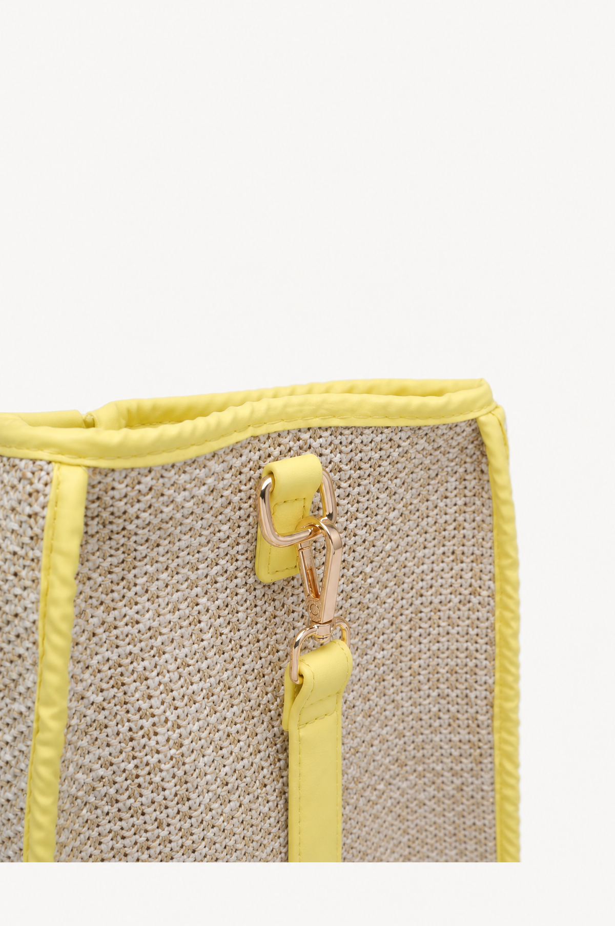KASSANDRA The Portofino – Yellow Woven Tote Bag
