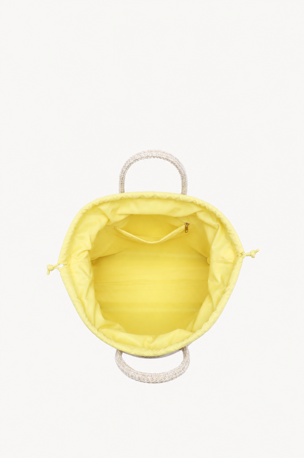 KASSANDRA The Portofino – Yellow Woven Tote Bag