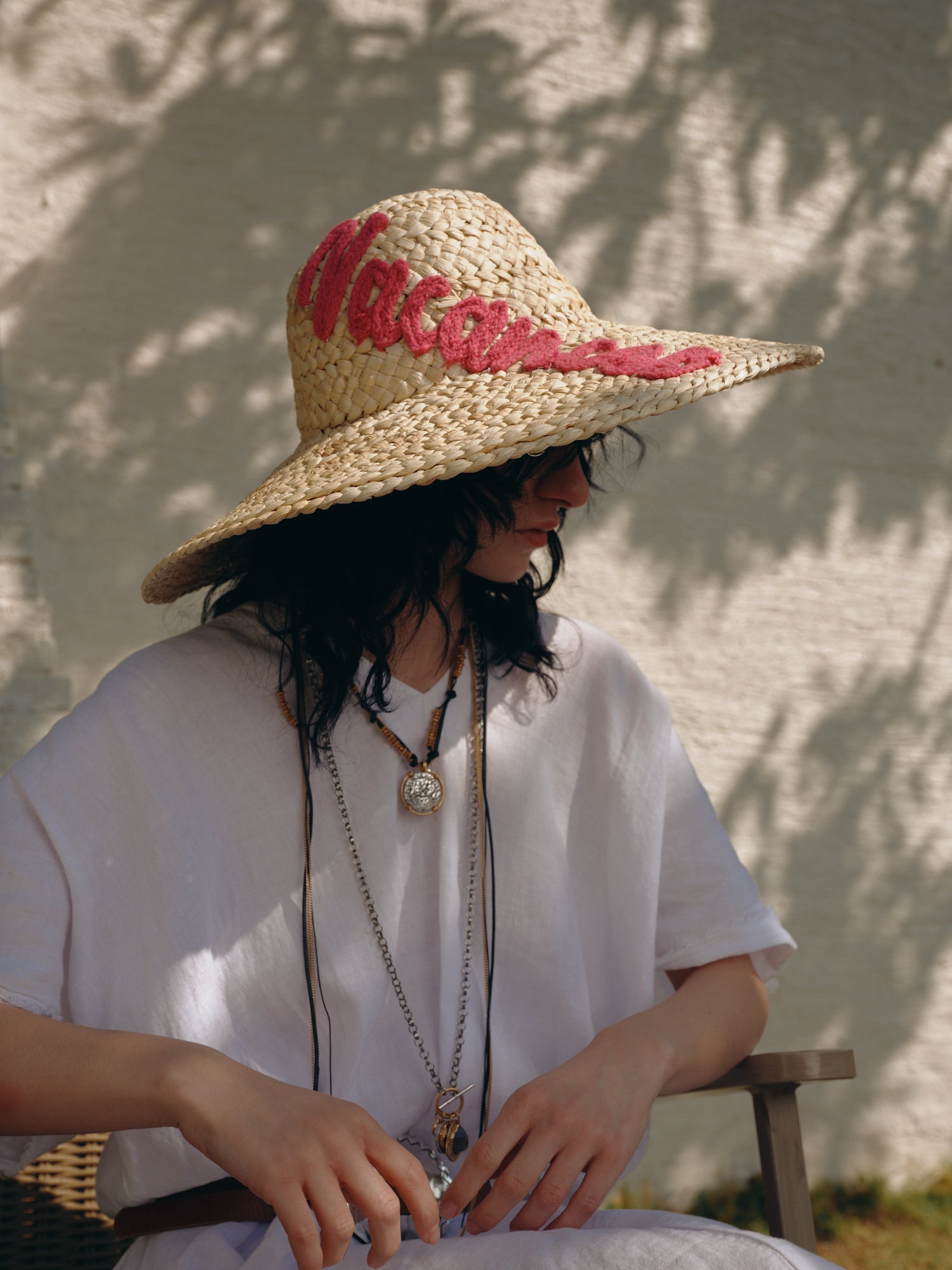 KASSANDRA Customizable Embroidered Straw Hat